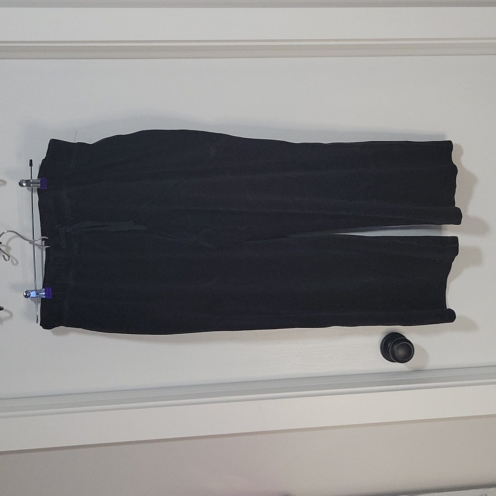 Black velour pants